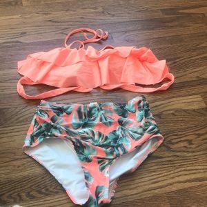 Two piece bathing suit